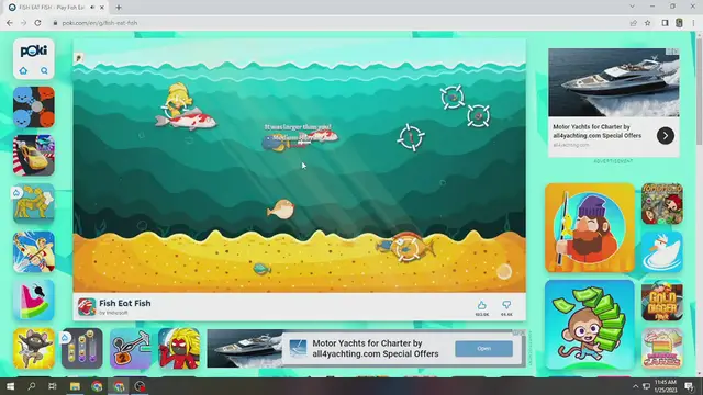 Video thumbnail for Fish Eat Fish Game