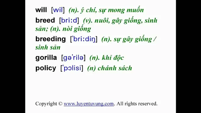 Video thumbnail for Learn English Vocabulary - Grade 10 - Unit 10 - Lesson 02