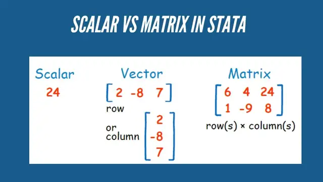 Video thumbnail for How to use Scalar and Matrix in Stata