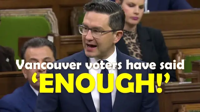 Video thumbnail for Vancouver voters rejected radical policies and fired NDP mayor, says Poilievre