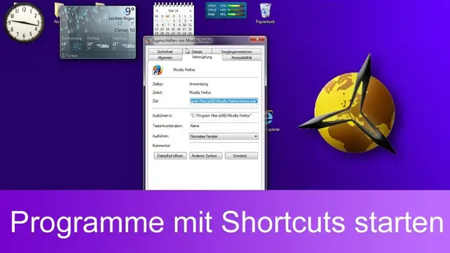Video thumbnail for Windows 7: Programme mit Tastenkombination / Shortcuts starten