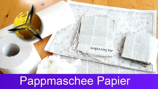 Video thumbnail for Pappmaschee: Geeignetes Papier aussuchen vorbereiten