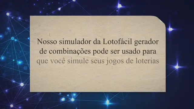 Video thumbnail for Simulador lotofacil | simular jogos de loterias da Caixa online
