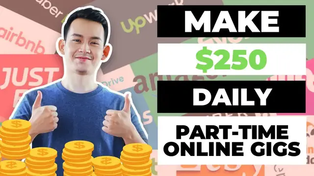 Video thumbnail for 7 Part-Time Online Gigs Websites That Pay $250 Per Day in 2022 | Making Money Online