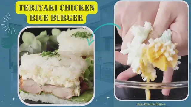 Video thumbnail for Teriyaki Chicken Rice Burger