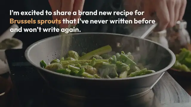 Video thumbnail for Brussels Sprouts Recipe