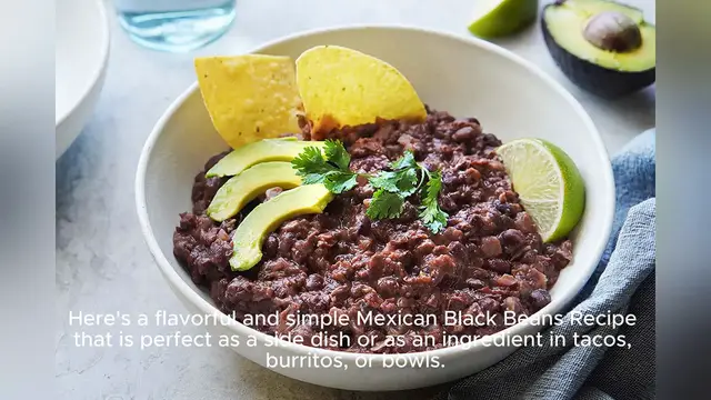 Video thumbnail for mexican black beans recipe