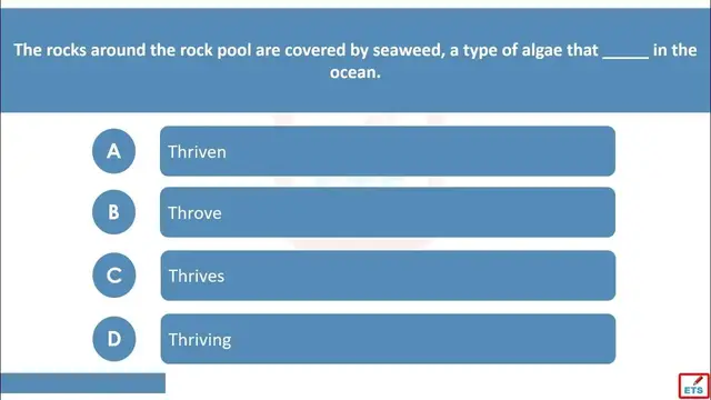 Video thumbnail for English Verb Tenses: Throve, Thrives, Thriven, Thriving Quiz