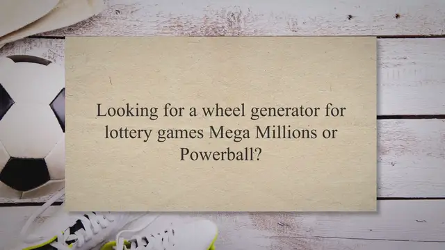 'Video thumbnail for Wheel Generator for lottery, Mega Millions, Powerball, Pick 6, Pick 5'