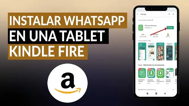 Video thumbnail for ¿Cómo instalar WHATSAPP en una Tablet KINDLE FIRE de Amazon? - Varios métodos