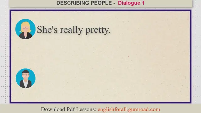 Video thumbnail for DESCRIBING PEOPLE