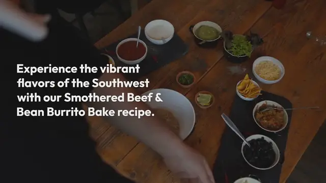 Video thumbnail for Bean Burrito Bake Recipe