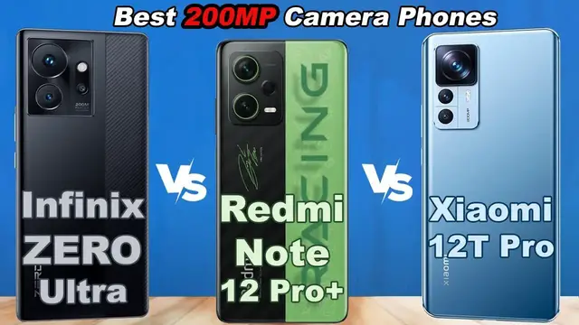 Video thumbnail for Infinix ZERO Ultra vs Xiaomi 12T Pro vs Redmi Note 12 Pro+ (Best 200MP Camera Phone)