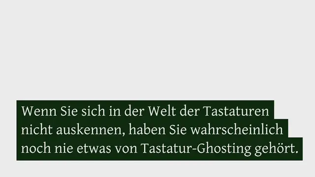 Video thumbnail for Tastatur-Ghosting-Test | Wie man es online behebt