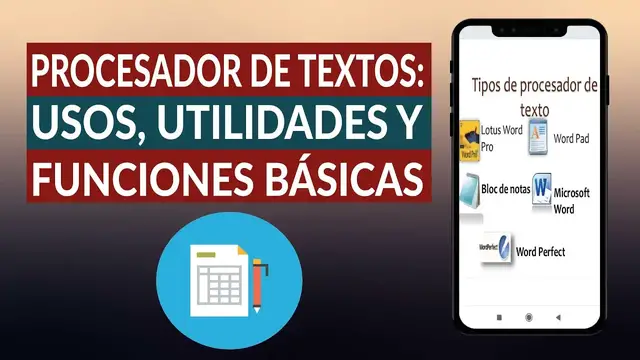 Video thumbnail for PROCESADOR DE TEXTOS: Usos, utilidades, tipos y funciones básicas