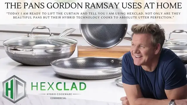 Video thumbnail for What Pans Does Gordon Ramsay Use at Home? (HexClad Cookware)
