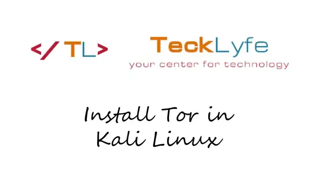 'Video thumbnail for Install Tor Kali Linux'
