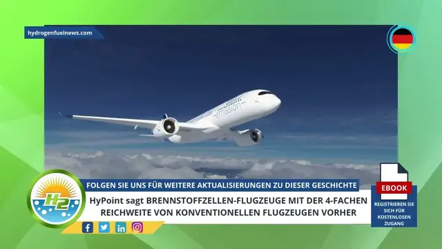 Video thumbnail for [German] HyPoint predicts fuel cell aircraft with 4 times range of conventional planes
