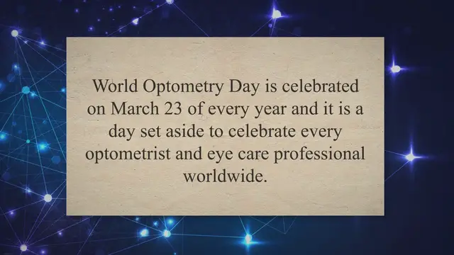 Video thumbnail for Happy World Optometry Day 23 March, Know the theme of World Optometry day 2023 - Eye Care