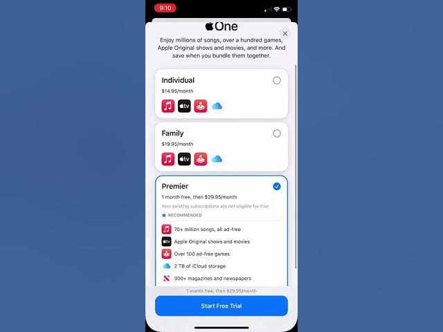 Video thumbnail for How To Subscribe to Apple One - #lifehack #shorts