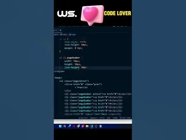 Video thumbnail for Designing Pagination UI with HTML CSS | Webmaster Samrat | Samrat Raihan