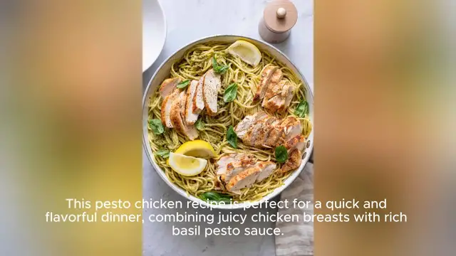 Video thumbnail for pesto recipe chicken