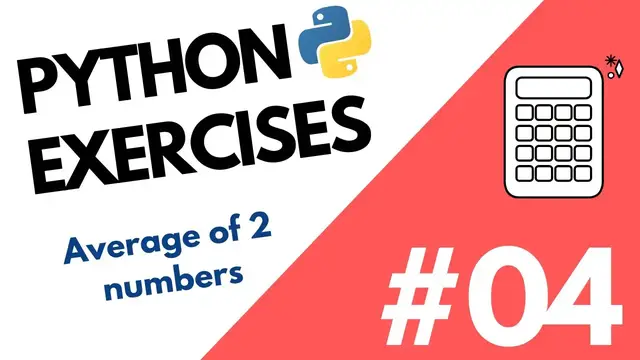 Video thumbnail for How to find the averages of 2 scores of a person | Python Exercise #4