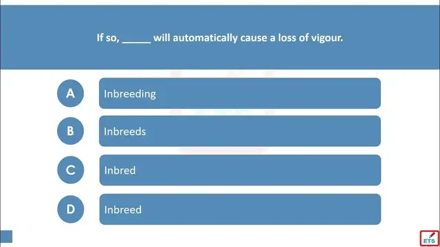 Video thumbnail for English Verb Tenses: Inbreed, Inbreeds, Inbred, Inbreeding Quiz