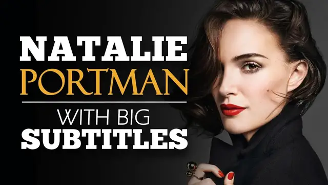 Video thumbnail for ENGLISH SPEECH | NATALIE PORTMAN: Don’t Doubt Yourself (English Subtitles)