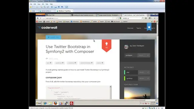 'Video thumbnail for Symfony2.3 Beginners Tutorial - Part 4 - Twitter Bootstrap & Symfony 2 (1080p)'