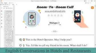 Video thumbnail for English Conversation | Room - to - Room call