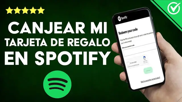 Video thumbnail for ¿Cómo canjear mi tarjeta de regalo SPOTIFY PREMIUM en mi móvil o PC?