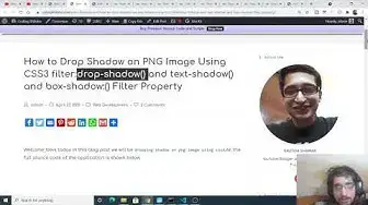 Video thumbnail for How to Drop Shadow on PNG Image Using CSS3 filterdrop shadow and text shadow and box shadow Filter