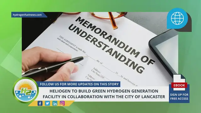 Video thumbnail for Heliogen to build green hydrogen generation facility in collaboration with the City of Lancaster