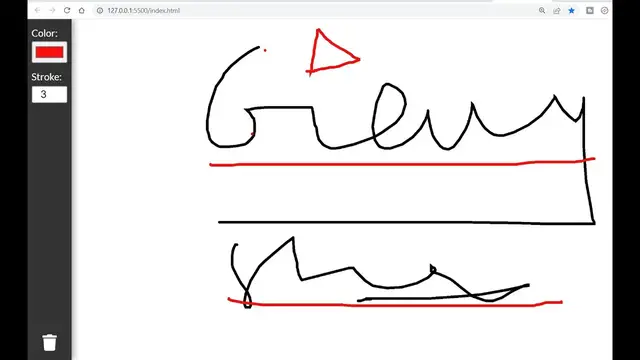 Video thumbnail for Build a P5.js Drawing Paint Editor Web App Using HTML5 CSS3 and Javascript in Browser