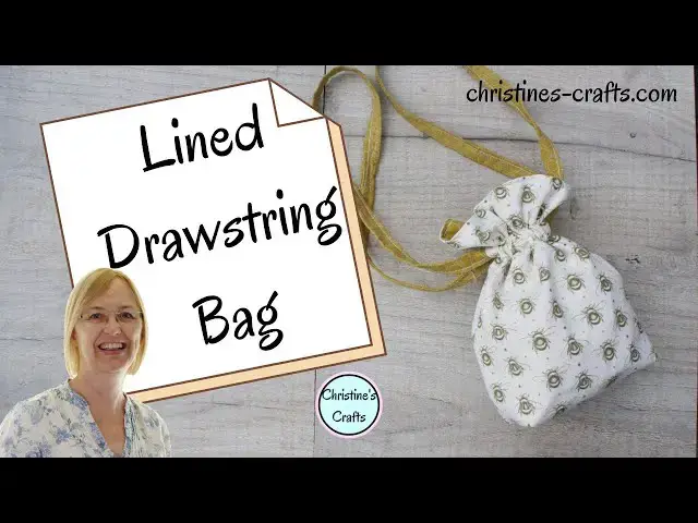 Video thumbnail for HOW TO MAKE A FULLY LINED DRAWSTRING BAG WITH BOXED BOTTOM - Easy to Follow Tutorial