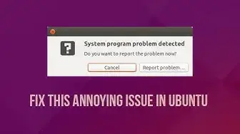 Video thumbnail for How to Fix System Program Problem Detected in Ubuntu Linux