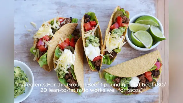 Video thumbnail for beef taco recipe