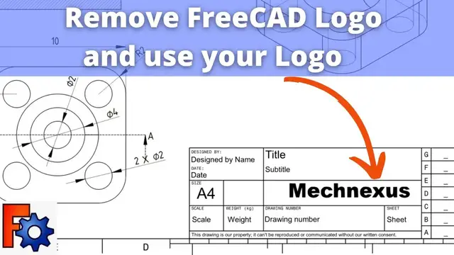 Video thumbnail for Remove FreeCAD Logo and use Your Logo | FreeCAD Tutorial | FreeCAD Drawing Tutorial |