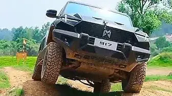 Video thumbnail for The Chinese Hummer Dongfeng mengshi 917  Test Drive.