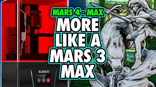 'Video thumbnail for Elegoo Mars 4 Max Review - The New BEST BEGINNER PRINTER'