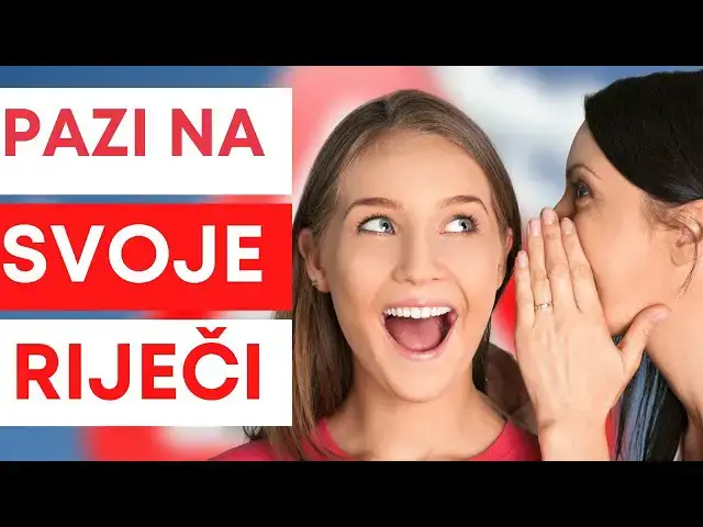 Video thumbnail for PAZI NA SVOJE RIJEČI