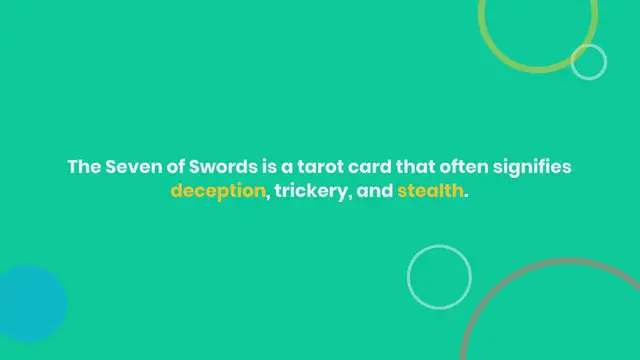 Video thumbnail for Seven Of Swords: Deception And Hidden Agendas