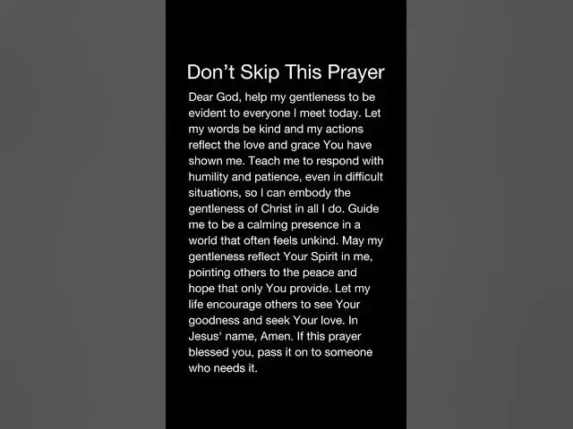 Video thumbnail for Don't skip this prayer  🙏 #jesuslovesyou #thankfullylove #powerfulprayer