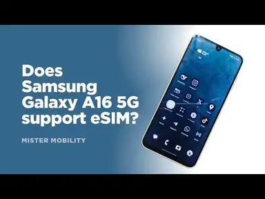 'Video thumbnail for Does Samsung Galaxy A16 5G support eSIM?'