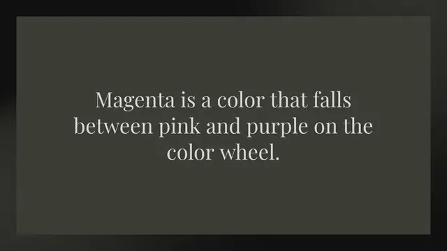 Video thumbnail for Is magenta a pink or Purple?
