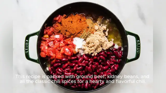 Video thumbnail for simple chili recipe