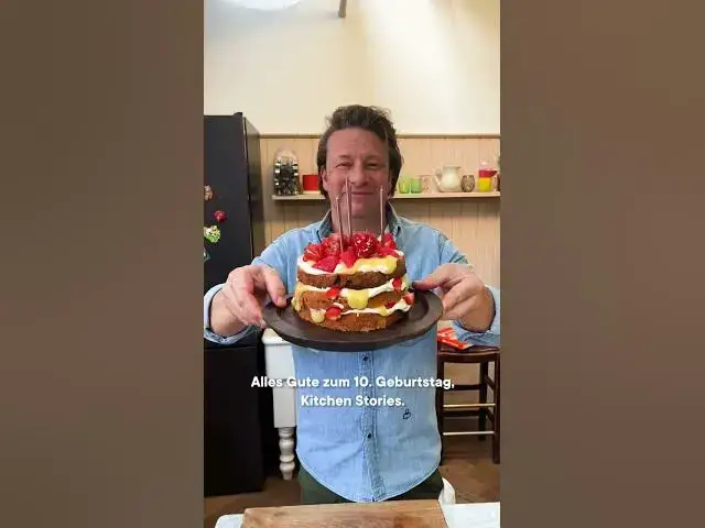 Video thumbnail for OMG Jamie Oliver hat uns eine Geburtstagstorte gebacken! 🤩 #shorts