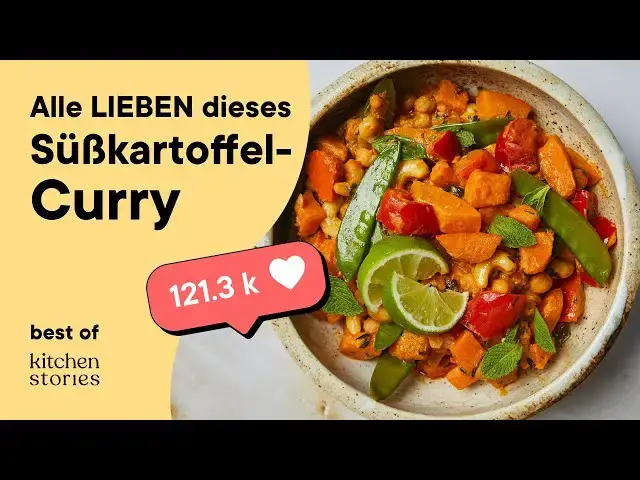 Video thumbnail for Das BESTE vegane Süßkartoffelcurry | Best of Kitchen Stories