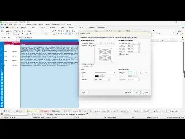 Video thumbnail for Espaçamento de células  no LibreOffice Calc.